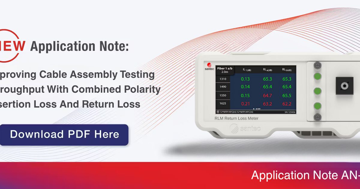 Throughput Testing Device Santec - JP • Improve Cable Assembly Testing throughput with Combined…