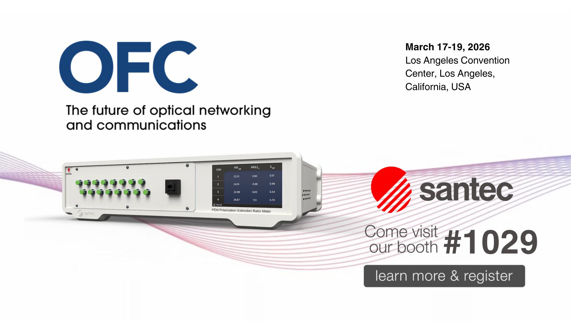 OFC 2026 Event Santec social image